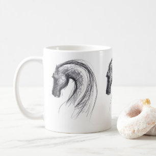 Dessin original 1 Cheval Année Zodiac Mug