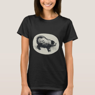 Dessin original de porc avec T-shirt femme B 2019
