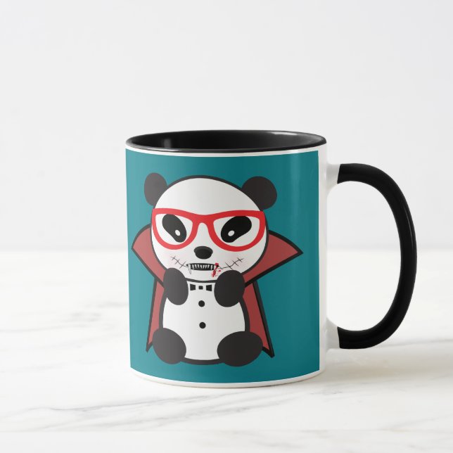 Dessin Panda Bear Vampire Mug - Panda Lover Cadeau (Droite)