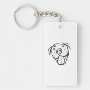 dessin pitbull simple amoureux des chiens noir bla