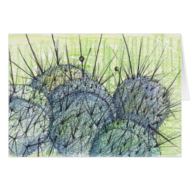 Dessin Plante de Cactus du désert du Nevada (Devant Horizontal)