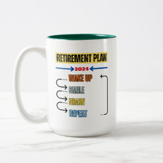 Dessin - Régime de retraite 2024 Mug