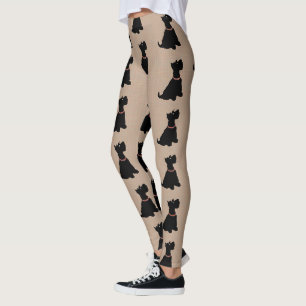 Dessin Scottie Dog Leggings