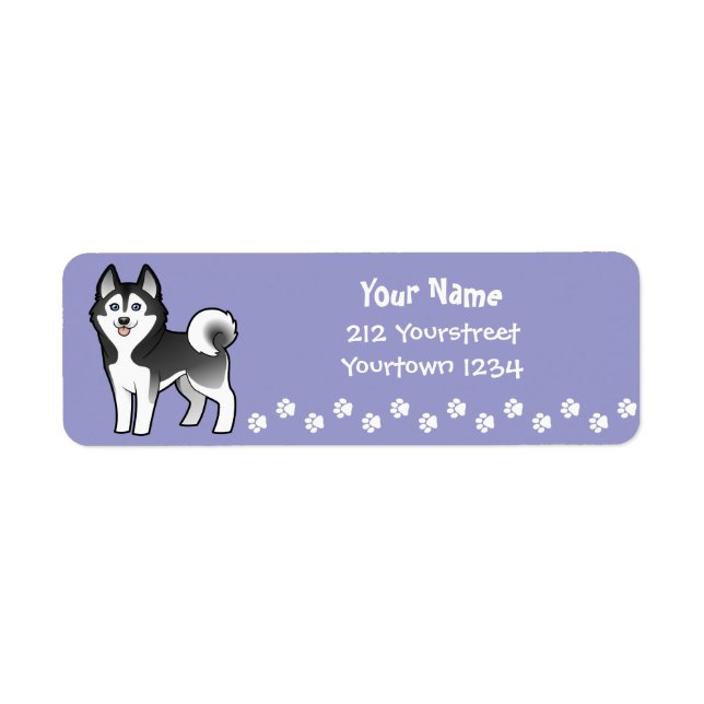 Dessin Sibérien Husky / Malamute d'Alaska (Devant)