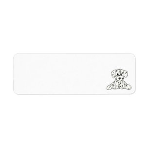 Dessin simple de contour de chien en peluche dalma
