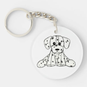 Dessin simple de contour de chien en peluche dalma