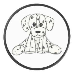 Dessin simple de contour de chien en peluche dalma