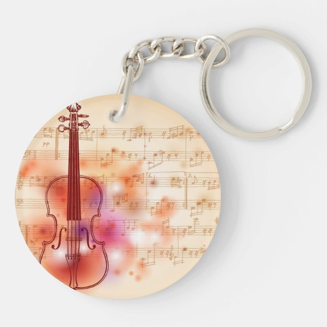Dessin sur l'arrière - plan d'aquarelle du violon (Dos)