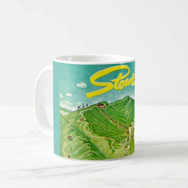 Dessin vintage de Stowe Vermont Mug (Devant gauche)