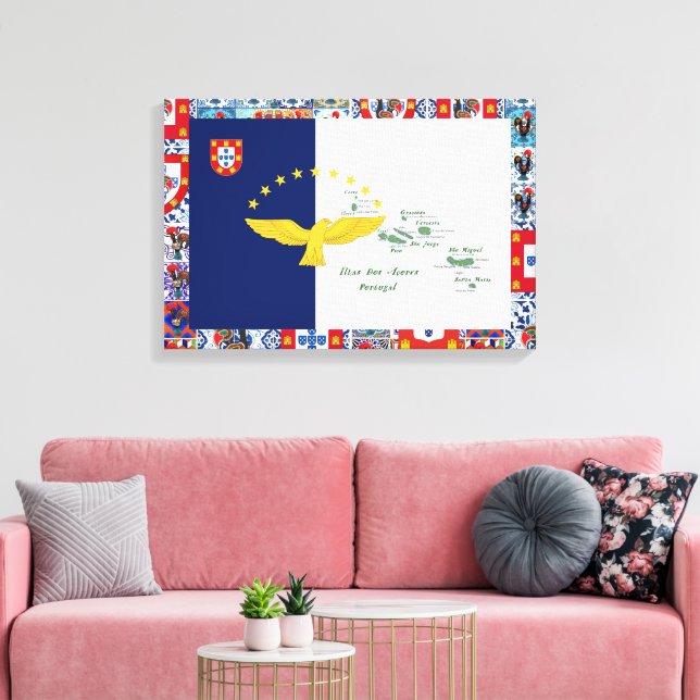 Dessins portugais toile étirée Impression (Insitu(Salon))