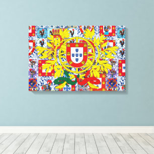 Dessins portugais toile étirée Impression