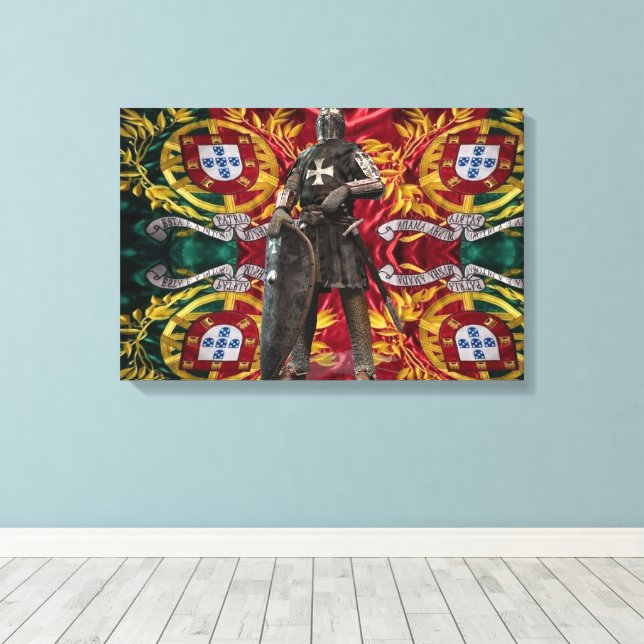 Dessins portugais toile étirée Impression (Insitu (Plancher de Bois))