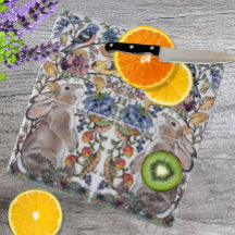 Brown lapin lapin Bird Joli design Jacobean