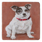 Carte de portrait de Jack Russell Terrier grande