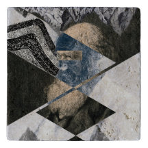 Darwin Était un géologue Trivet en pierre naturell
