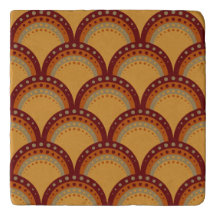 Pétoncles avec points, Bourgogne, Rouille, Apricot