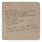 Recette écrite à la main - photo personnalisée