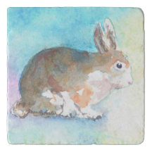 Trépied de lapin d'aquarelle