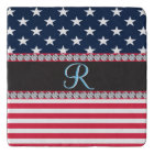 USA Stars Stripes Script Monogramme Éblouissant