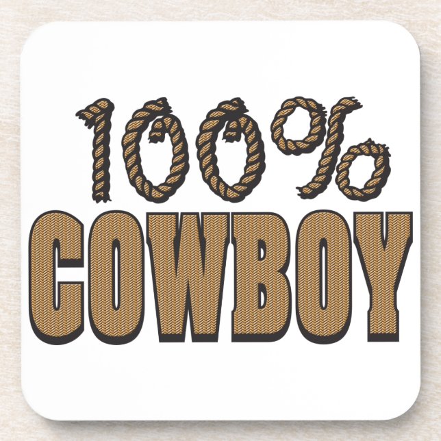 Dessous-de-verre 100% Cowboy (Devant)