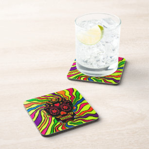 Dessous-de-verre 103 - Coasters Neon Skull