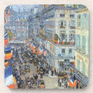 Dessous-de-verre 14 juillet, rue Daunou par Childe Hassam