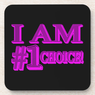 Dessous-de-verre "#1 CHOIX" Conception d'expression mignonne. Achet