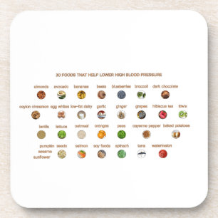 Dessous-de-verre 30 Aliments pour haute pression artérielle Easy Na