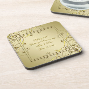 Dessous-de-verre 50e anniversaire du Mariage de l'or