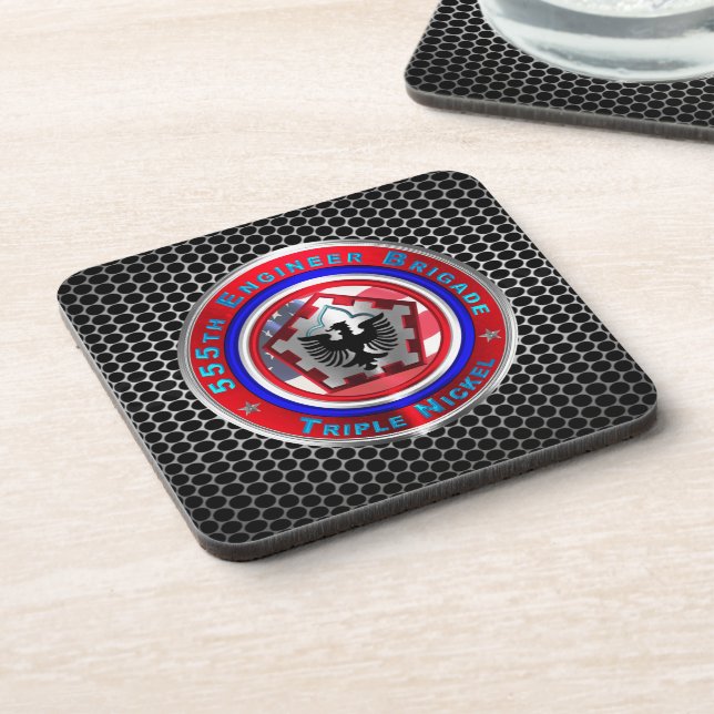 Dessous-de-verre 555e brigade du génie "Triple Nickel" (Côté gauche)