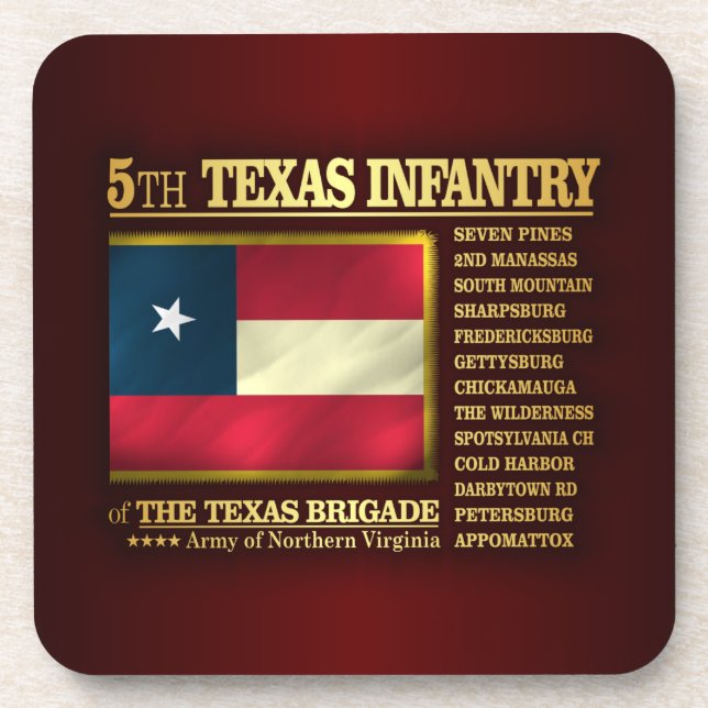 Dessous-de-verre 5e infanterie du Texas (BA2) (Devant)