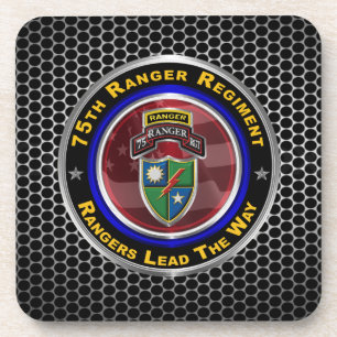 Dessous-de-verre 75e régiment de rangers « Les Rangers mènent la vo