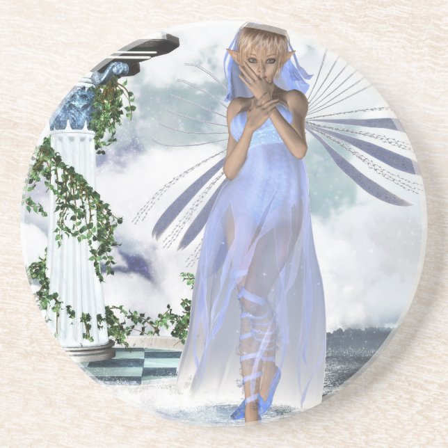 Dessous de verre à ailes d'Elf (Devant)