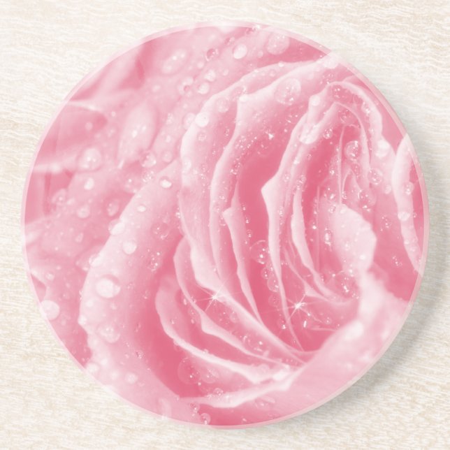 Dessous de verre à boisson rose étincelante (Devant)