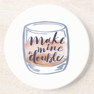 Dessous de verre à cocktails avec un jeu de mots -