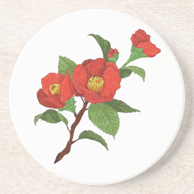 Dessous de verre à fleurs (Devant)