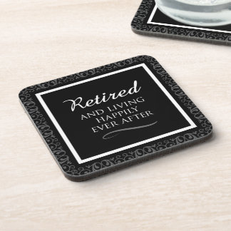 Dessous de verre à la retraite