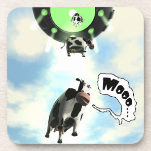 Dessous-de-verre Abduction de vache à UFO