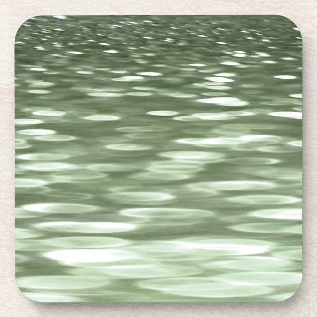Dessous-de-verre Abstract #3: Olive green blur (Devant)