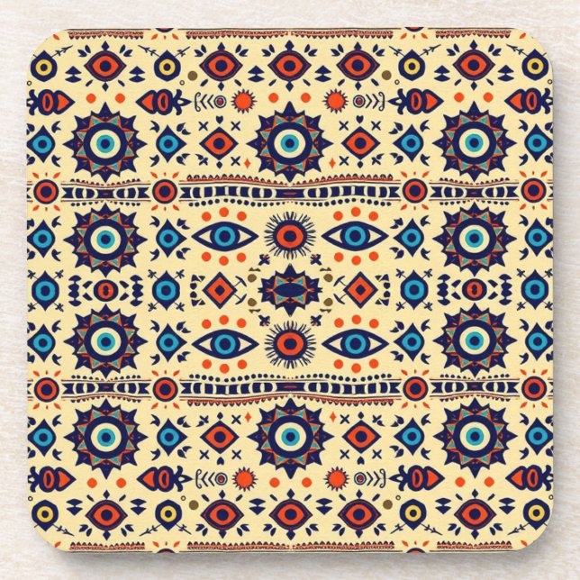 Dessous-de-verre Abstract All-Seeing Eye Magical Pattern  (Devant)