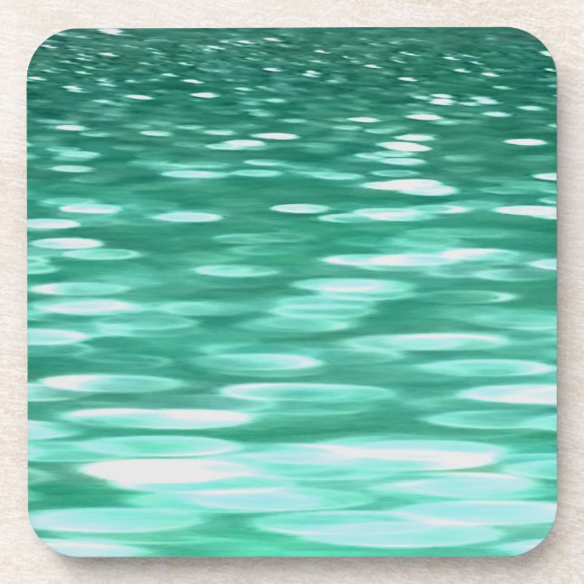 Dessous-de-verre Abstrait #3 : Shimmer vert (Devant)