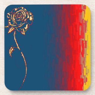 Dessous de verre Abstrait Rose Cork
