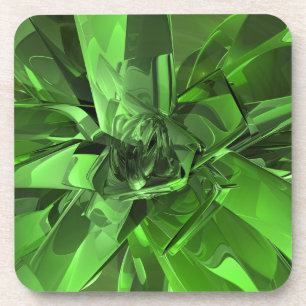 Dessous-de-verre Abstrait vert