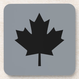 Dessous-de-verre Affichage de Canadian Black Maple Leaf