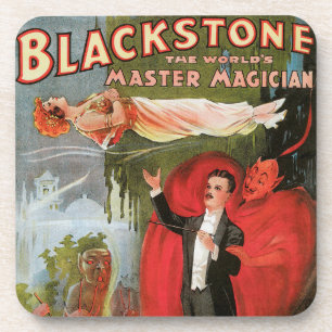 Dessous-de-verre Affiche Magique Vintage, Grand Magicien Blackstone