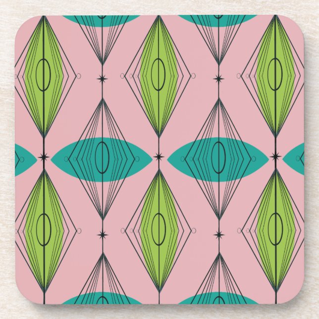 Dessous-de-verre Aiguille rose atomique & Starburst Dessous de verr (Devant)