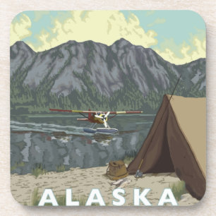 Dessous-de-verre Alaska Bush Plane Souvenirs