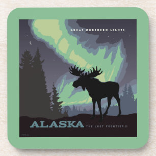 Dessous-de-verre Alaska Oie des aurores nordiques