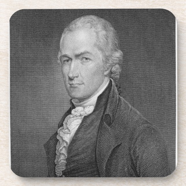 Dessous-de-verre Alexander Hamilton (1757-1804) gravé par John (Devant)