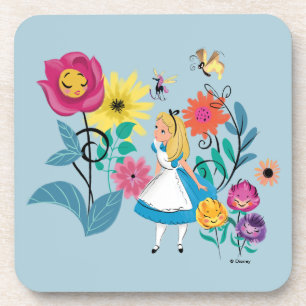 Dessous-de-verre Alice au pays des merveilles  Les Fleurs des pays 